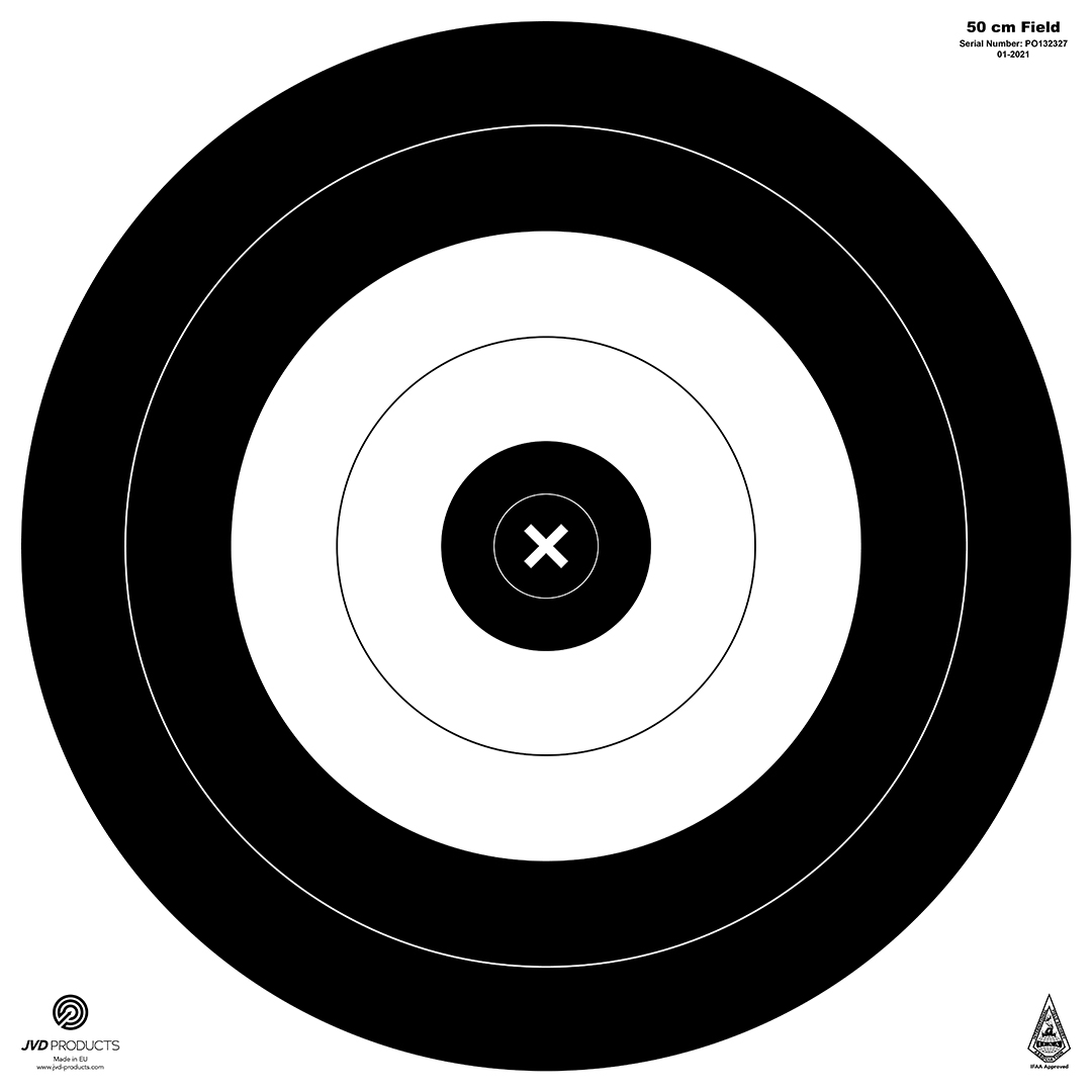 JVD Products Target Face IFAA Field 50 cm