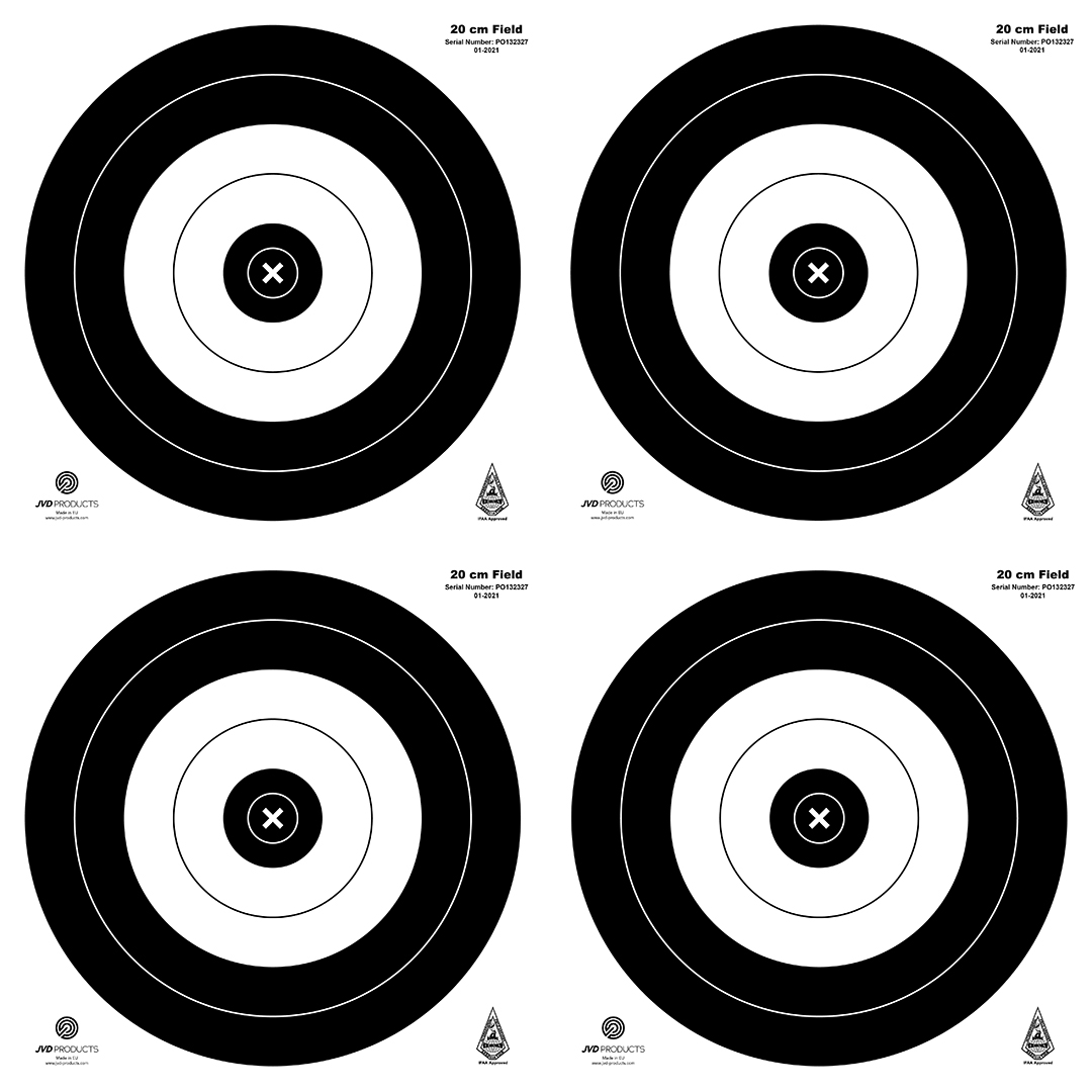 JVD Products Target Face IFAA Field 4x20 cm