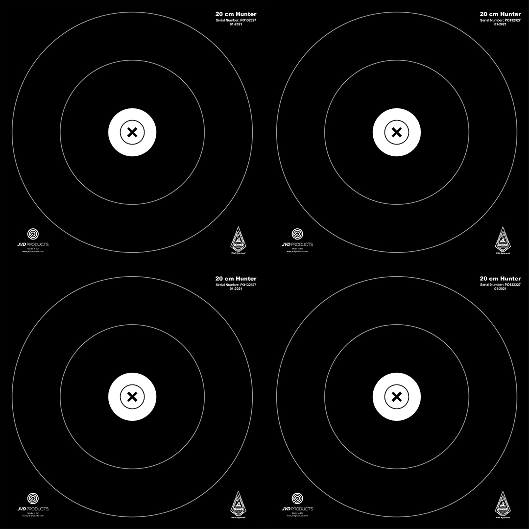 JVD Products Target Face IFAA Hunter 4x20 cm